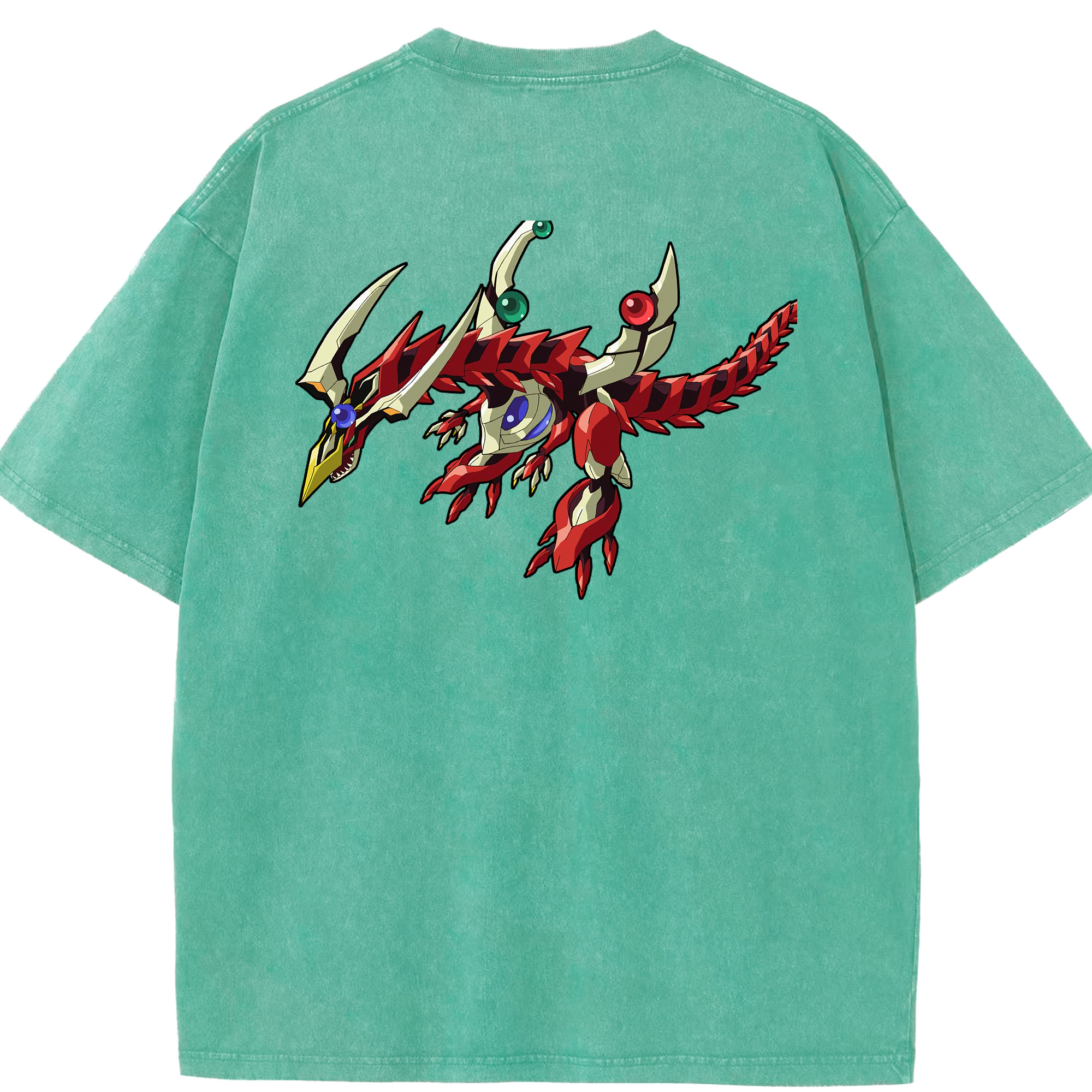 （画像用） 遊☆戯☆王 Yu-Gi-Oh! 綿100% ヴィンテージ風 半袖Tシャツ（背面プリント）